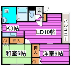 新道東駅 徒歩5分 2階の物件間取画像